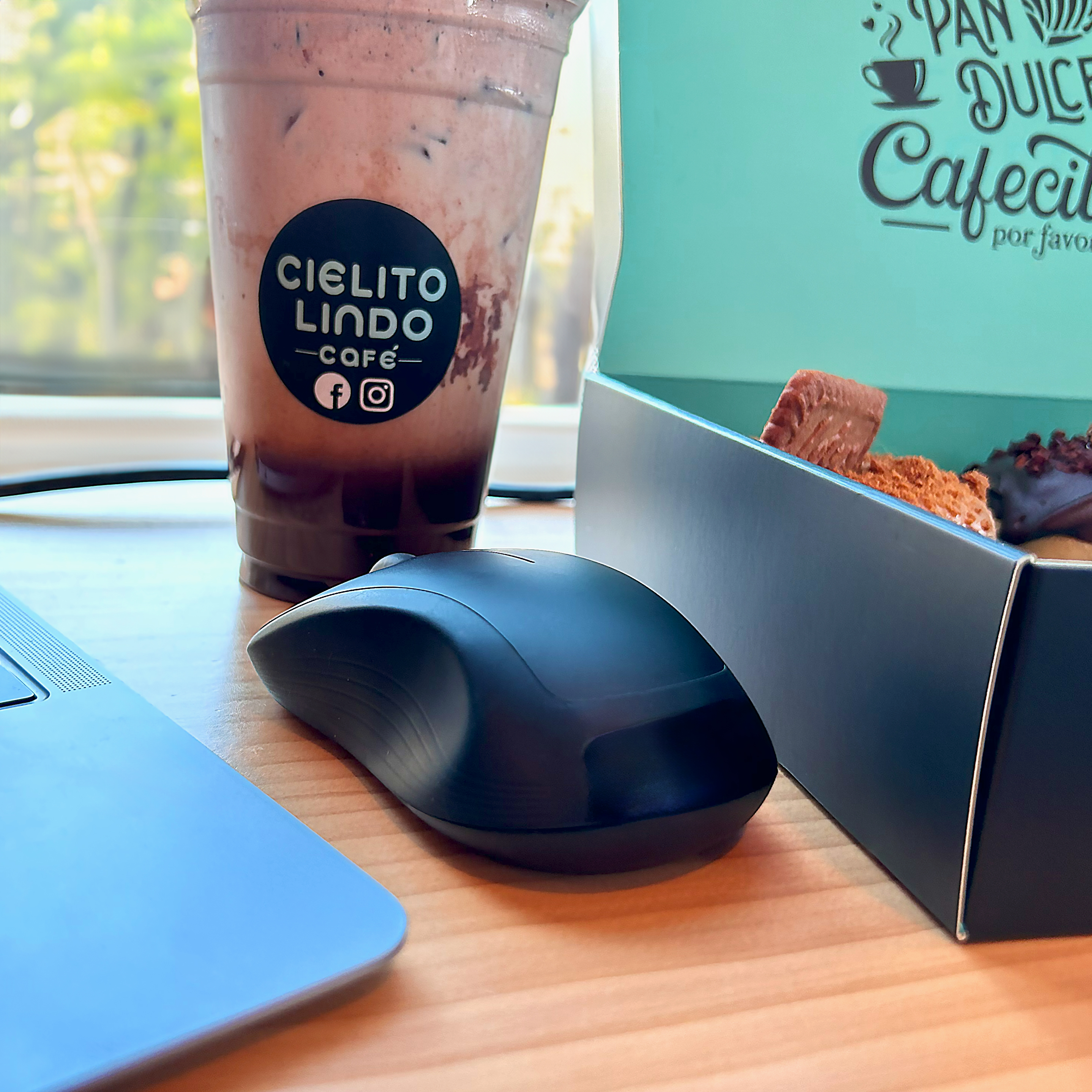 Coffee, Mouse, Donuts, Laptop