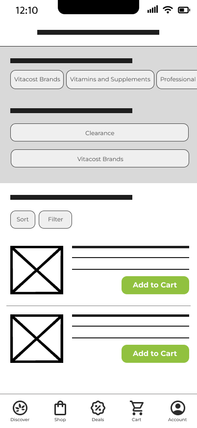 Wireframe, deals